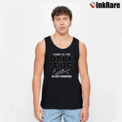Men’s Trombone Come To The Dark Side Tank Top in black | Breathable, Active-Friendly Design