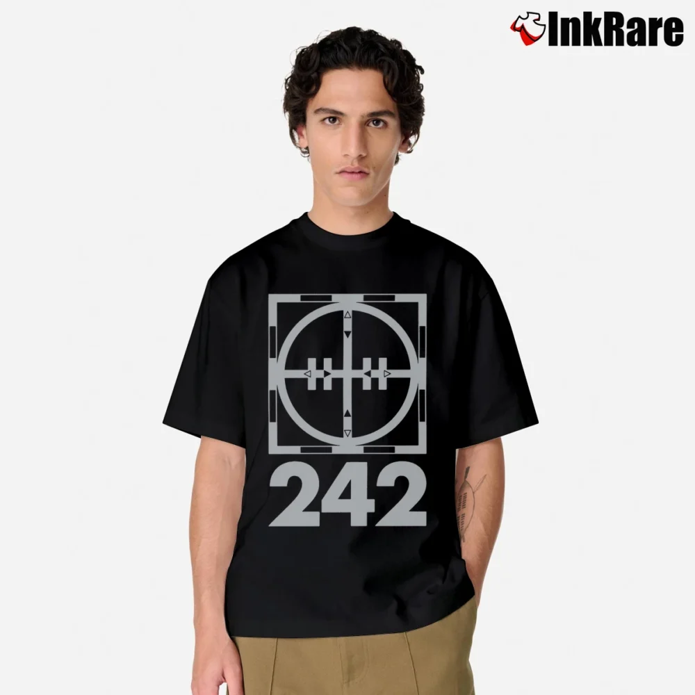 Men’s True Front 242 Tyranny For You 1991 Tour Classic T-Shirt in black | Soft, Breathable Everyday Wear