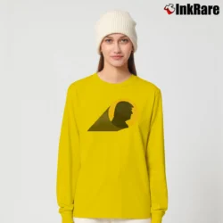Women’s Trump Batman Bat Signal Anti Biden Political Parody Long-Sleeve Top in yellow | Sleek, Versatile, All-Season
