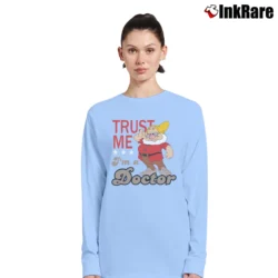 Women’s Trust Me I'm A Doctor Doc Snow And The Seven Dwarf Disney Park Walt Disney World Character Long-Sleeve Top in light blue | Sleek, Versatile, All-Season