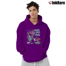 Men’s Trust No One Cat And Mouse Jordan 3 Pullover Hoodie in purple | Cozy, Durable, Modern Fit