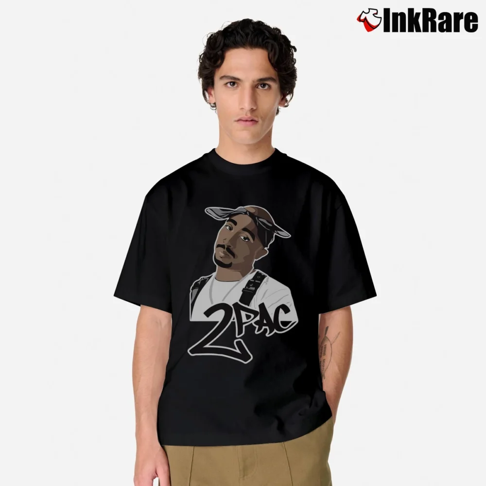 Men’s Tupac 2pac Classic T-Shirt in black | Soft, Breathable Everyday Wear