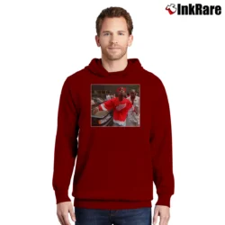 Men’s Tupac 2pac Thug Red Wings Tribute Pullover Hoodie in maroon | Cozy, Durable, Modern Fit