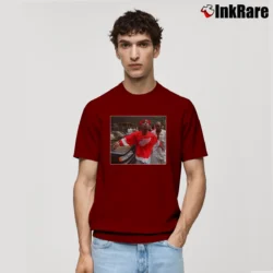 Men’s Tupac 2pac Thug Red Wings Tribute Classic T-Shirt in maroon | Soft, Breathable Everyday Wear