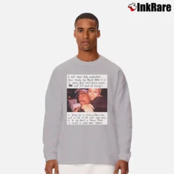 Men’s Tupac And Jada Love Letter Graphic Long-Sleeve Shirt in sport grey | Sleek, Lightweight, Year-Round Wear