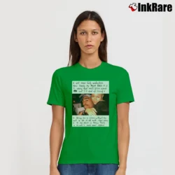 Women’s Tupac And Jada Love Letter Graphic Signature T-Shirt in irish green | Soft, Flattering Fit