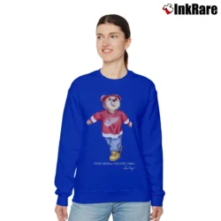 Women’s Tupac Bear Limited Edition Designer Relaxed Sweatshirt in royal blue | Soft, Laid-Back Vibe