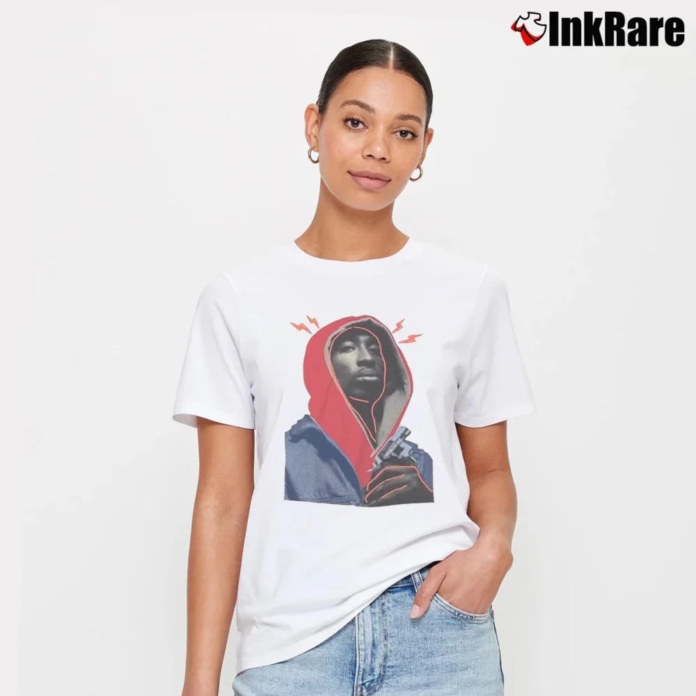 Women’s Tupac Shakur Juice Movie Signature T-Shirt in white | Soft, Flattering Fit