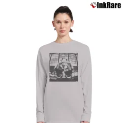 Women’s Tupac Shakur Middle Finger Photo 2pac Iconic Long-Sleeve Top in sport grey | Sleek, Versatile, All-Season