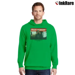 Men’s Tupac Shakur Trust Nobody for Hip Hop Fans Pullover Hoodie in irish green | Cozy, Durable, Modern Fit