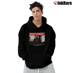 Men’s Tupac Shakur Trust Nobody Graphic Pullover Hoodie in black | Cozy, Durable, Modern Fit