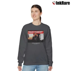 Women’s Tupac Shakur Trust Nobody Graphic Relaxed Sweatshirt in charcoal | Soft, Laid-Back Vibe