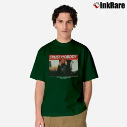 Men’s Tupac Shakur Trust Nobody Graphic Classic T-Shirt in forest green | Soft, Breathable Everyday Wear