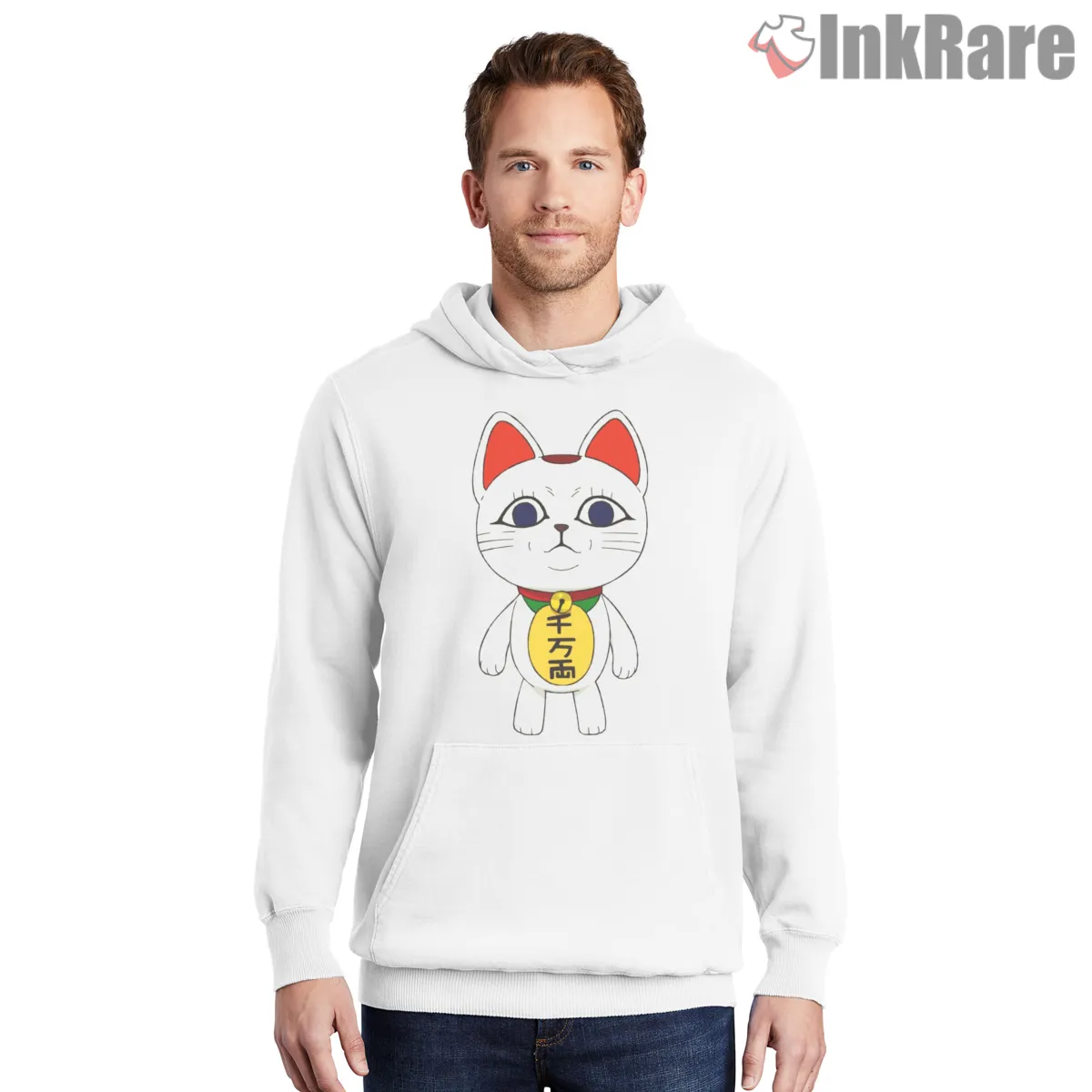 Turbo Granny Lucky Cat Spirit Dandadan Hoodie White Turbo Granny Lucky Cat Spirit Dandadan Shirt on white hoodie for men graphic tee