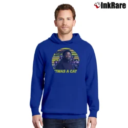 Men’s Twas A Cat The Pontiac Bandit Pullover Hoodie in royal blue | Cozy, Durable, Modern Fit