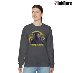 Women’s Twas A Cat The Pontiac Bandit Relaxed Sweatshirt in charcoal | Soft, Laid-Back Vibe