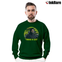 Men’s Twas A Cat The Pontiac Bandit Crewneck Sweatshirt in forest green | Cozy Fabric, Clean Style