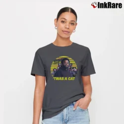 Women’s Twas A Cat The Pontiac Bandit Signature T-Shirt in charcoal | Soft, Flattering Fit
