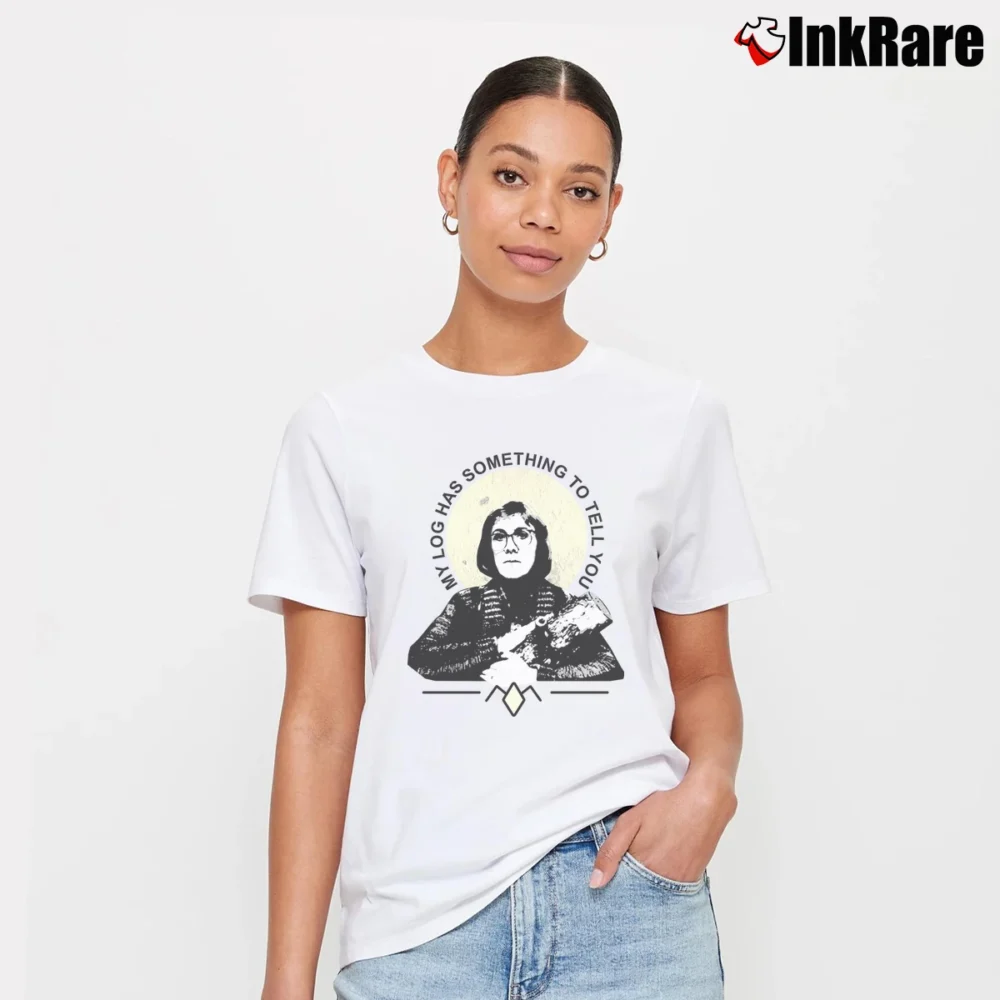 Women’s Twin Peaks Log Lady T-Shirt in white | Soft, Flattering Fit