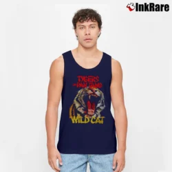 Men’s Tygers Of Pan Tang Wild Cat 1980 Tank Top in navy | Breathable, Active-Friendly Design
