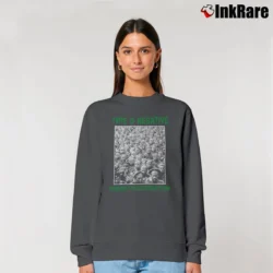 Women’s Type O Negative Diversity Destruction Relaxed Sweatshirt in charcoal | Soft, Laid-Back Vibe
