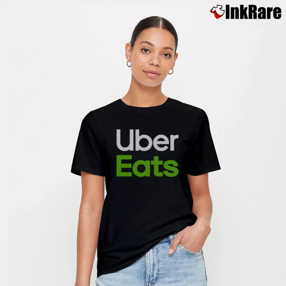 Women’s Uber Eats Signature T-Shirt in black | Soft, Flattering Fit