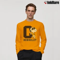 Men’s UC Berkeley Snoopy Long-Sleeve Shirt in orange | Sleek, Lightweight, Year-Round Wear