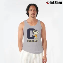 Men’s UC Berkeley Snoopy Tank Top in sport grey | Breathable, Active-Friendly Design