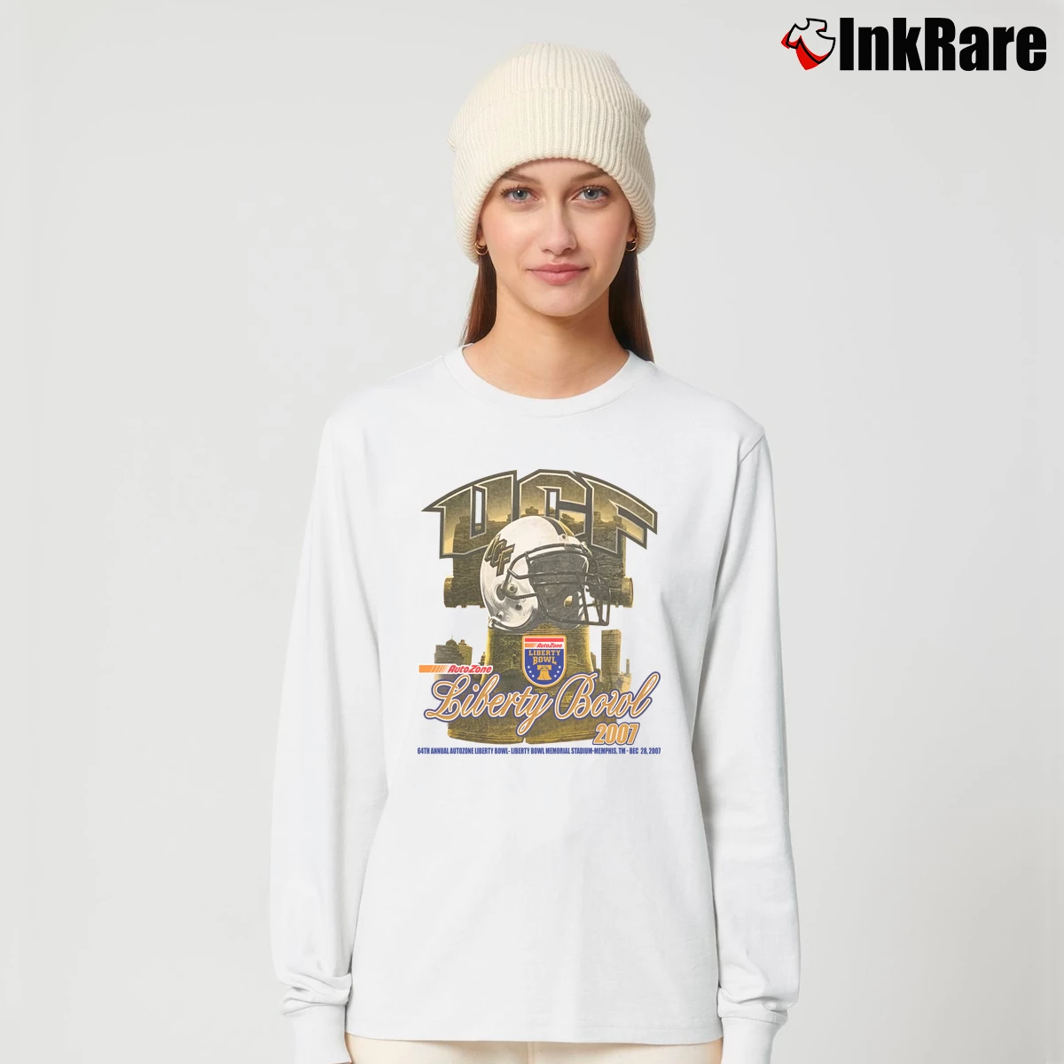 Women’s Ucf Golden Knights 2007 Liberty Bowl Long-Sleeve Top in white | Sleek, Versatile, All-Season
