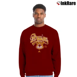 Men’s UCLA Bruins NCAA Mascot Crewneck Sweatshirt in maroon | Cozy Fabric, Clean Style