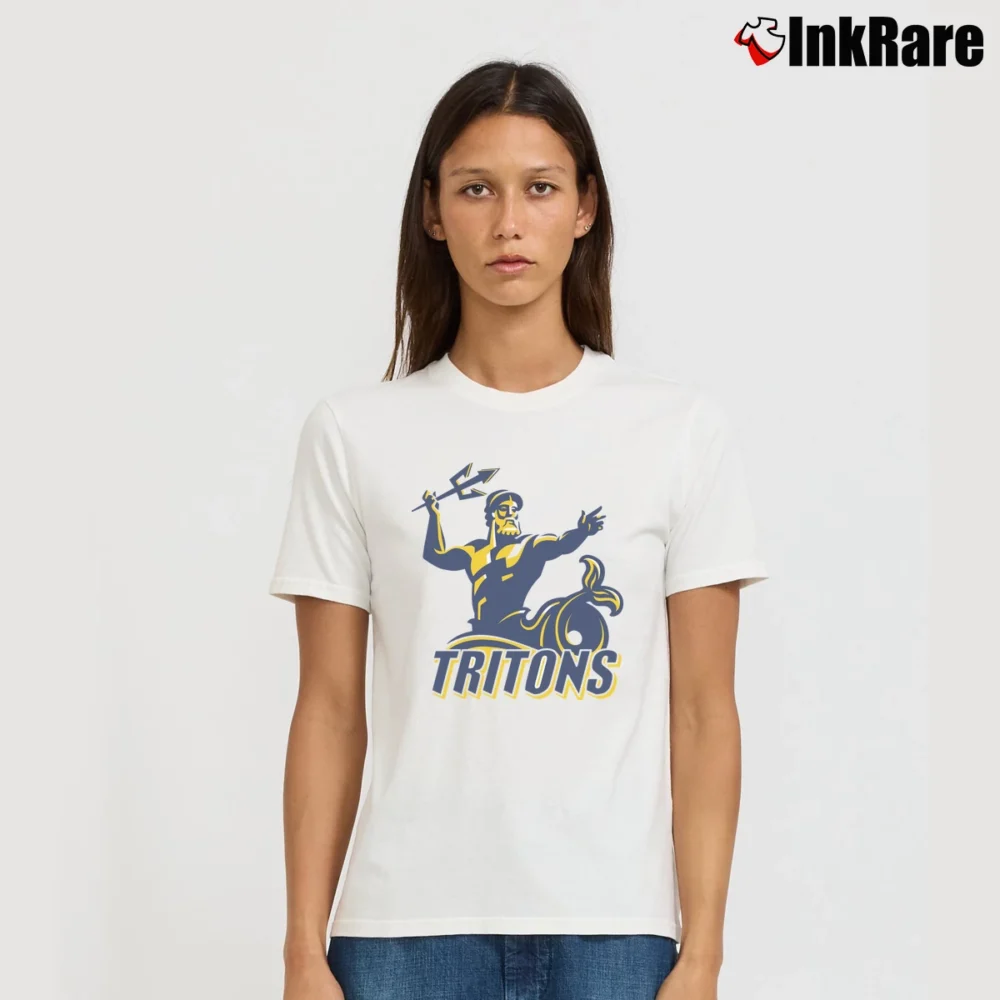 Women’s Ucsd Tritons Deep Heather School Signature T-Shirt in white | Soft, Flattering Fit