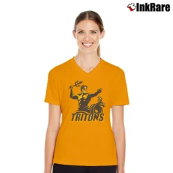 Women’s Ucsd Tritons Deep Heather School V-Neck Tee in orange | Chic Neckline, Soft Texture