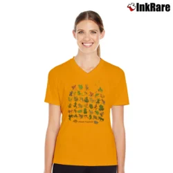 Women’s Ultimate Frog Guide V-Neck Tee in orange | Chic Neckline, Soft Texture