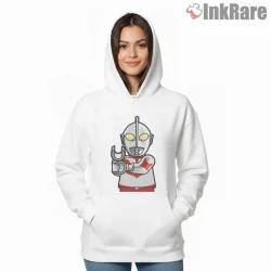 Ultraman 1966 Block Toy Builder Style Shirt on white hoodie for women graphic tee