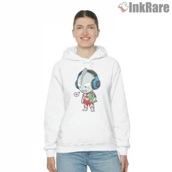 Ultraman Lonely Hero Headphones Kaiju Memories Shirt on white hoodie for women graphic tee