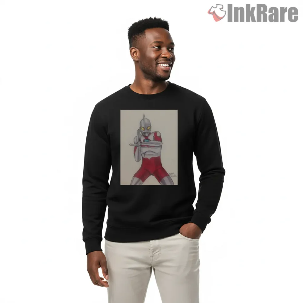 Ultraman Sketch Style Hero Power Stance Shirt on graphic shirt for men graphic tee