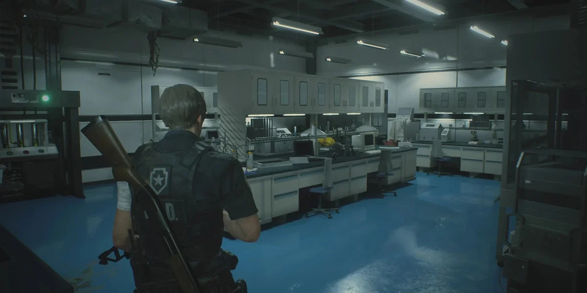 Abandoned underground laboratory used by Umbrella Corporation for virus research
