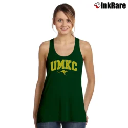 Women’s UMKC Roos Blue Arch Mascot Champion Crew Tank Top in forest green | Lightweight, Movement-Friendly