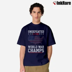 Men’s Undefeated 2 Time World War Champs Classic T-Shirt in navy | Soft, Breathable Everyday Wear