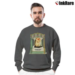Men’s Undercover Cat Graphic Crewneck Sweatshirt in charcoal | Cozy Fabric, Clean Style