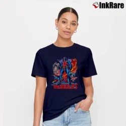 Women’s Union Jack The Invaders 1970s Marvel Comics Signature T-Shirt in navy | Soft, Flattering Fit