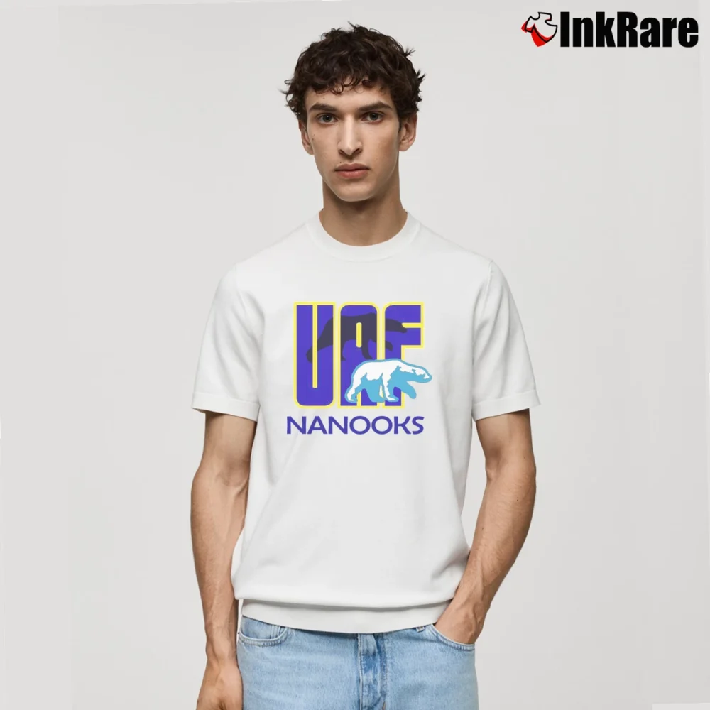 Men’s University Of Alaska Nanooks Uaf Classic T-Shirt in white | Soft, Breathable Everyday Wear