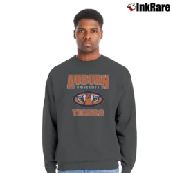 Men’s University Of Auburn Tigers Classic Crewneck Sweatshirt in charcoal | Cozy Fabric, Clean Style