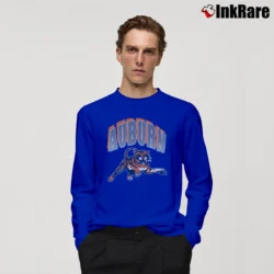 Men’s University Of Auburn Tigers Graphic Long-Sleeve Shirt in royal blue | Sleek, Lightweight, Year-Round Wear