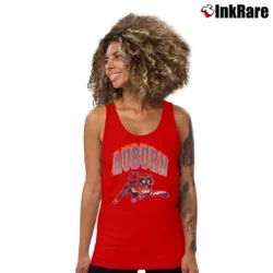Women’s University Of Auburn Tigers Graphic Tank Top in red | Lightweight, Movement-Friendly