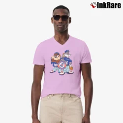 Men’s University Of Florida Gators Looney Tunes V-Neck Tee in light pink | Sharp, Breathable, Everyday Staple
