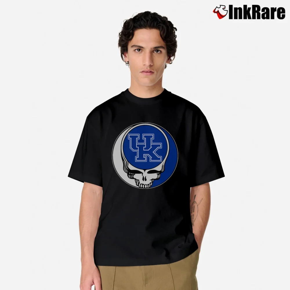 Men’s University Of Kentucky Grateful Dead Steal Your Face Classic T-Shirt in black | Soft, Breathable Everyday Wear