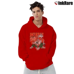 Men’s University Of Miami Hurricanes Looney Tunes Pullover Hoodie in red | Cozy, Durable, Modern Fit