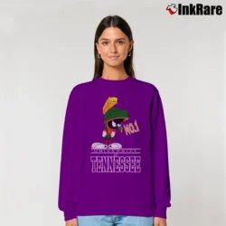 Women’s University Of Tennessee Marvin The Martian Looney Tunes Relaxed Sweatshirt in purple | Soft, Laid-Back Vibe