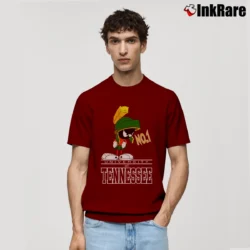 Men’s University Of Tennessee Marvin The Martian Looney Tunes Classic T-Shirt in maroon | Soft, Breathable Everyday Wear